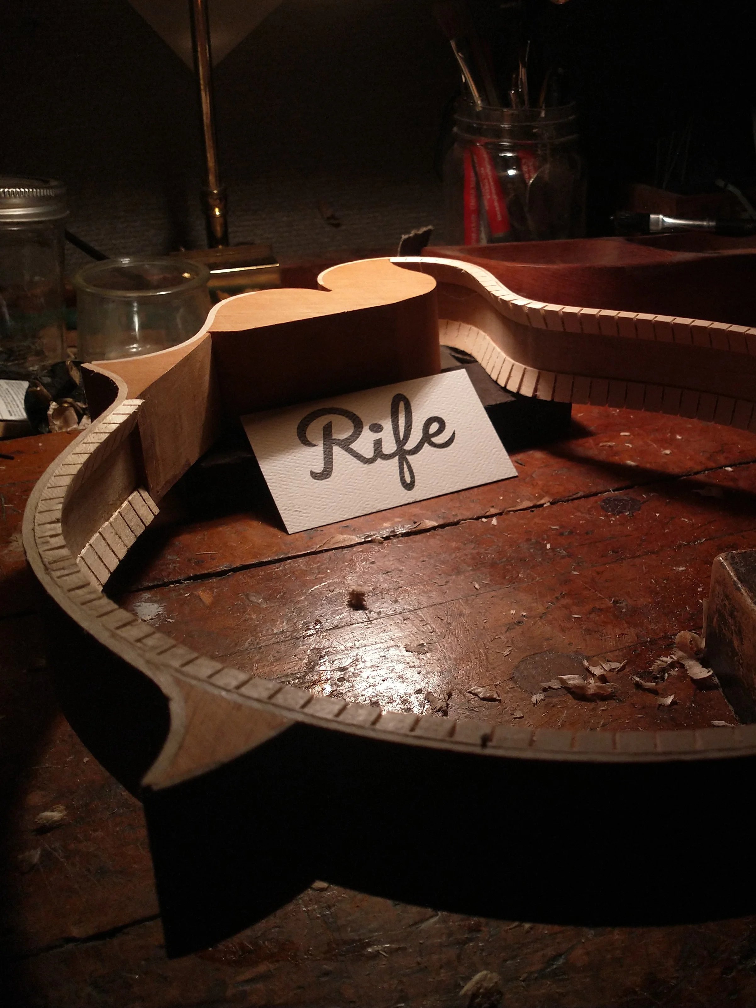 Detailed craftsmanship work showing Rife quality